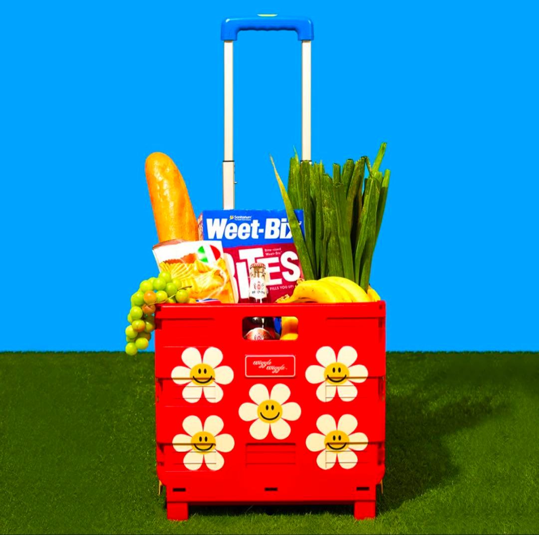 お値下【完売】美品wigglewiggleキャリーカートSmileWe Love