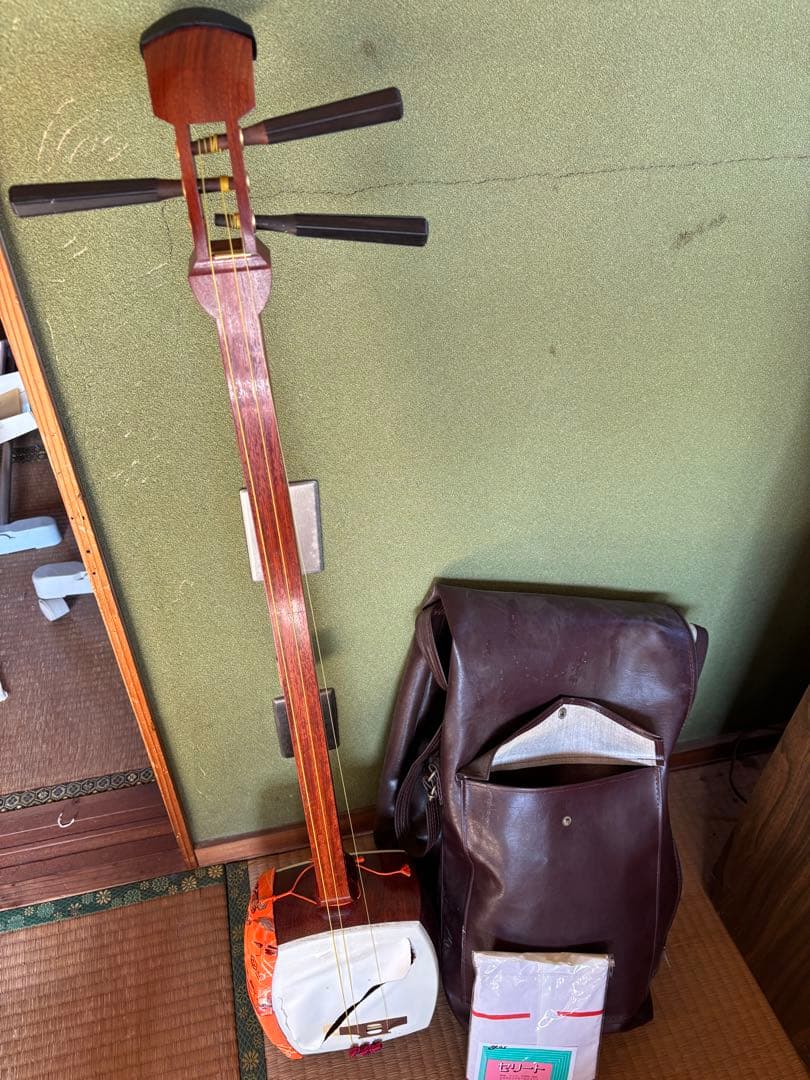 【yukinoji】三味線 本体＋バッグ付｜皮破れあり 現状品 練習用