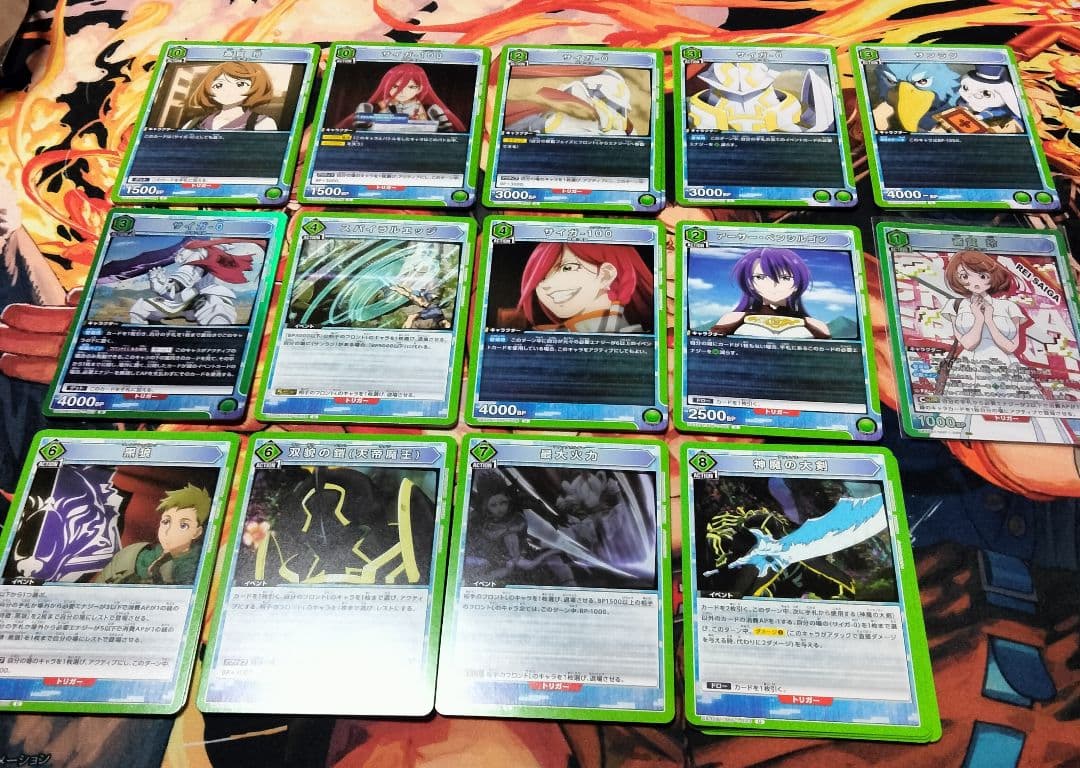 ユニオンアリーナ 緑 シャンフロ デッキ 構築パーツ 111枚セット