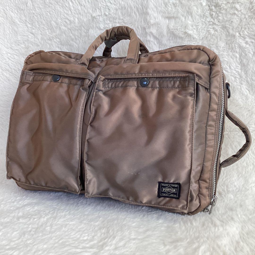 ポーター タンカー シルバーグレー　2WAY ブリーフケース　リュック