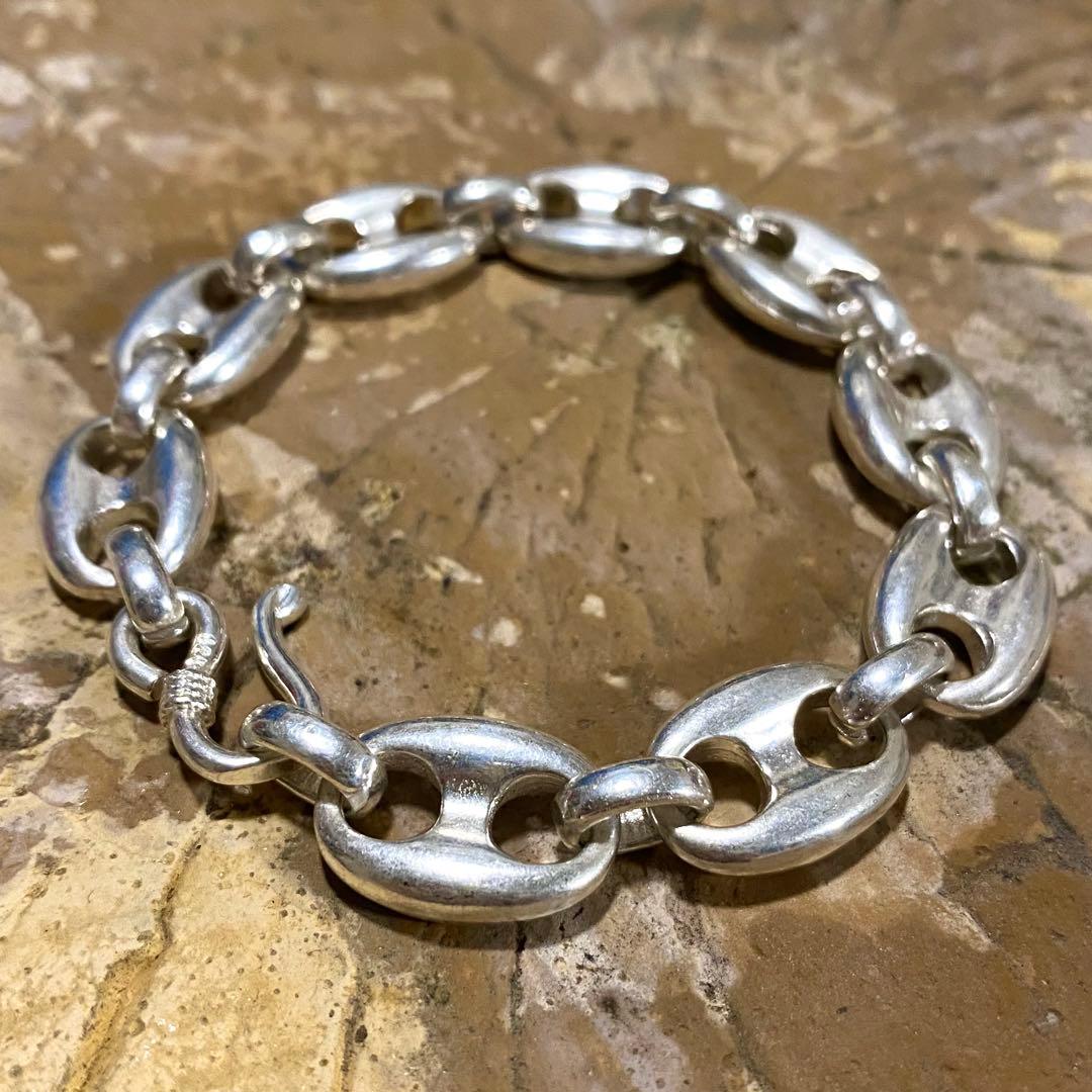 ネプチューン アンカー シルバー925 ブレスレット チェーン シルバー