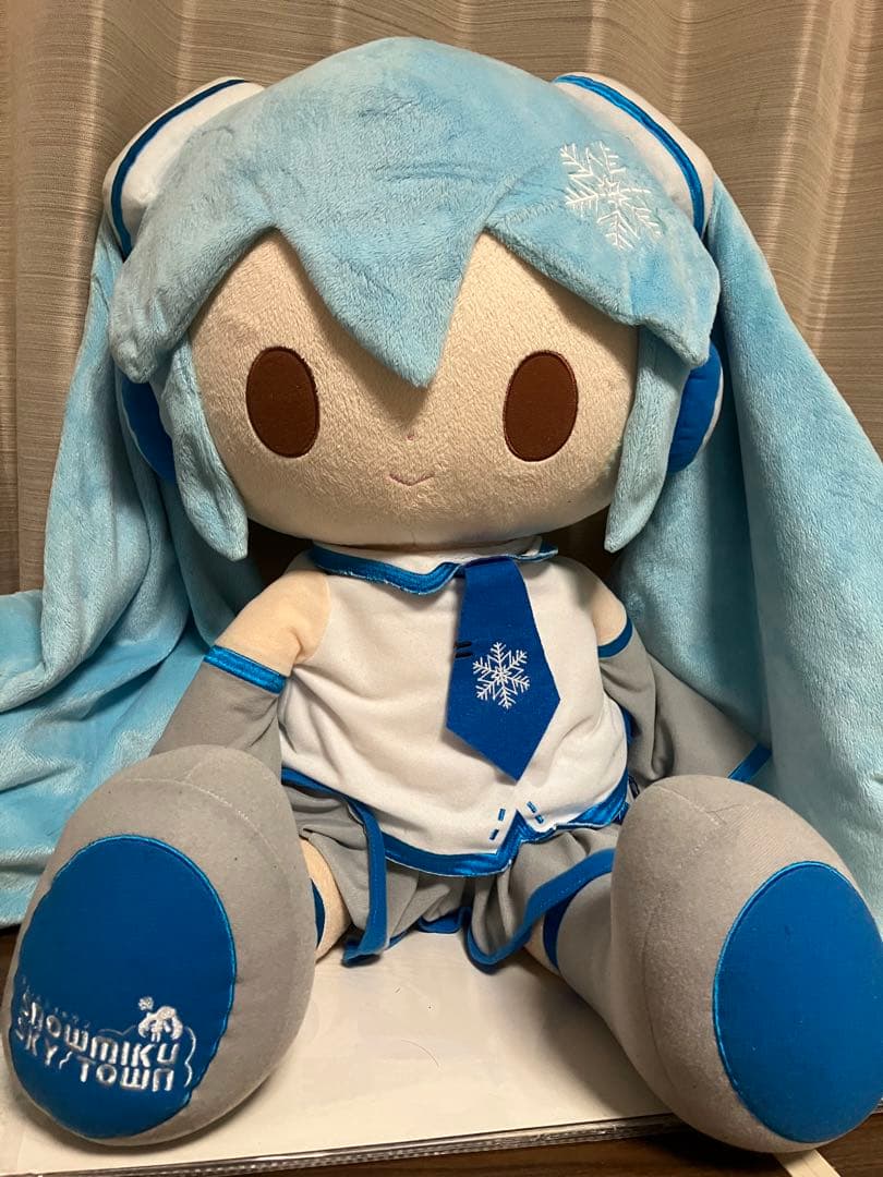 ビッグサイズ　雪ミクぬいぐるみ（We love music♥） スカイタウン限定