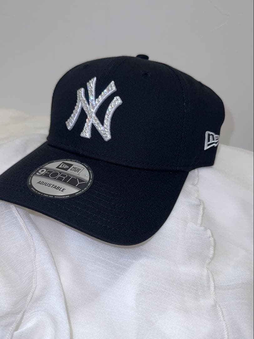 New Era NYロゴ ストーン付きキャップ ニューエラデコ