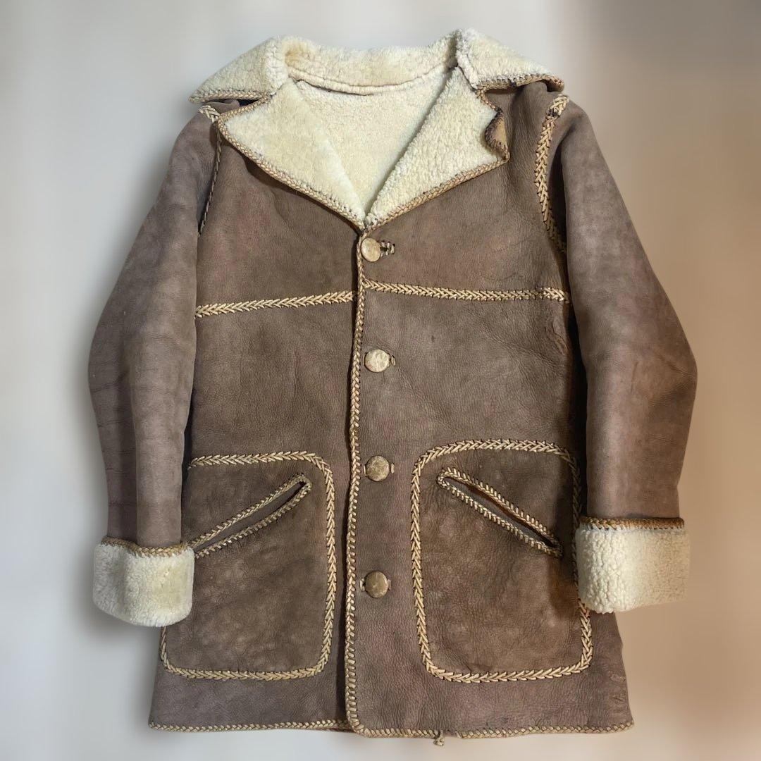 ジャケット・アウター 70s Vintage North Beach Mouton Coat