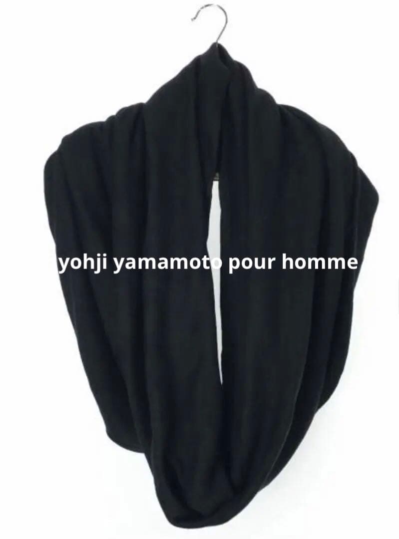 yohji yamamoto POUR HOMMEブラック ネックウォーマー