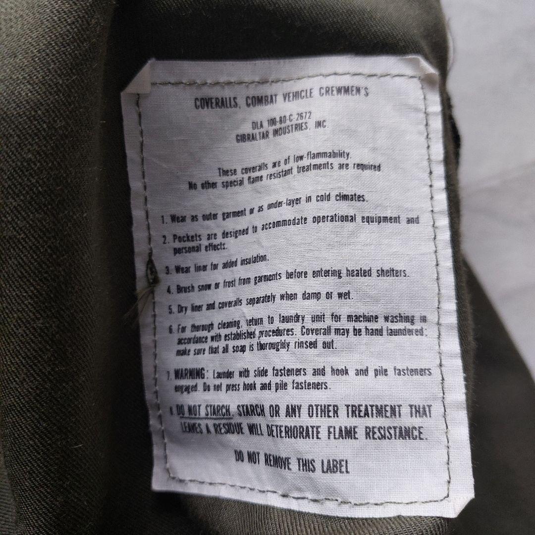 80s 米軍実物 タンカース つなぎ M/S ゴールデンサイズ ミリタリー