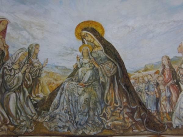 藤田嗣治、【聖母子「ノートルダム・ド・ラ・ペ礼拝堂の壁画」】 藤田嗣治からレオナール・フジタへ。宗教画と礼拝堂壁画から「祈りへの