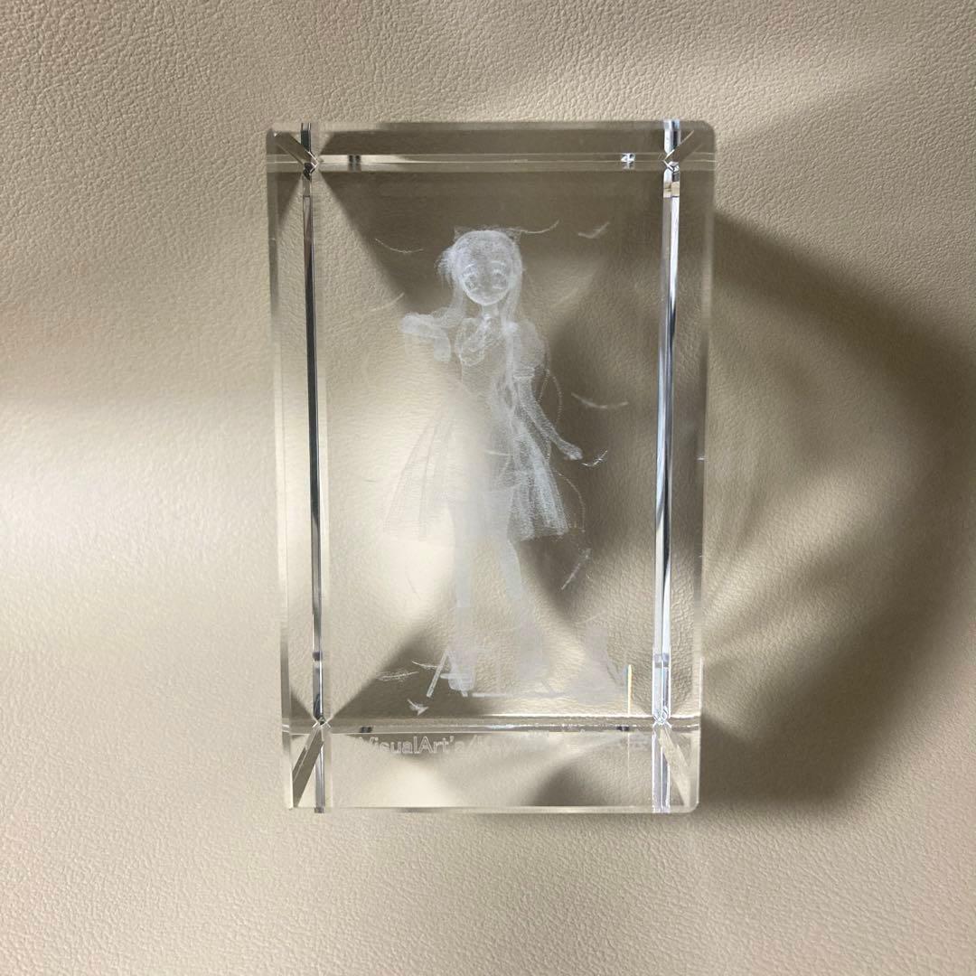 AIR クリスタルガラス・オブジェ　神尾観鈴　Key レーザー彫刻　鍵　キー