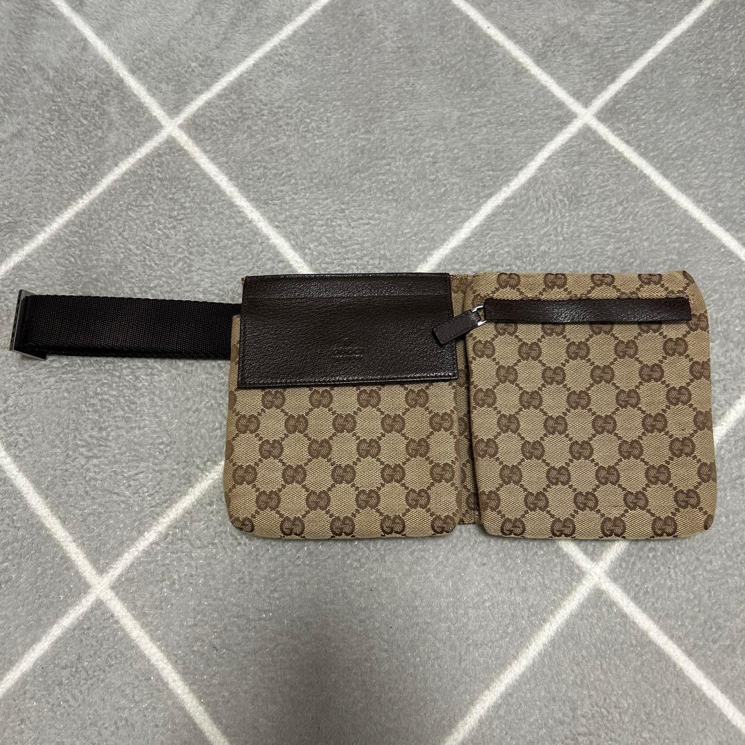 GUCCI ボディバッグ ベージュ/ブラウン　ウエストポーチ