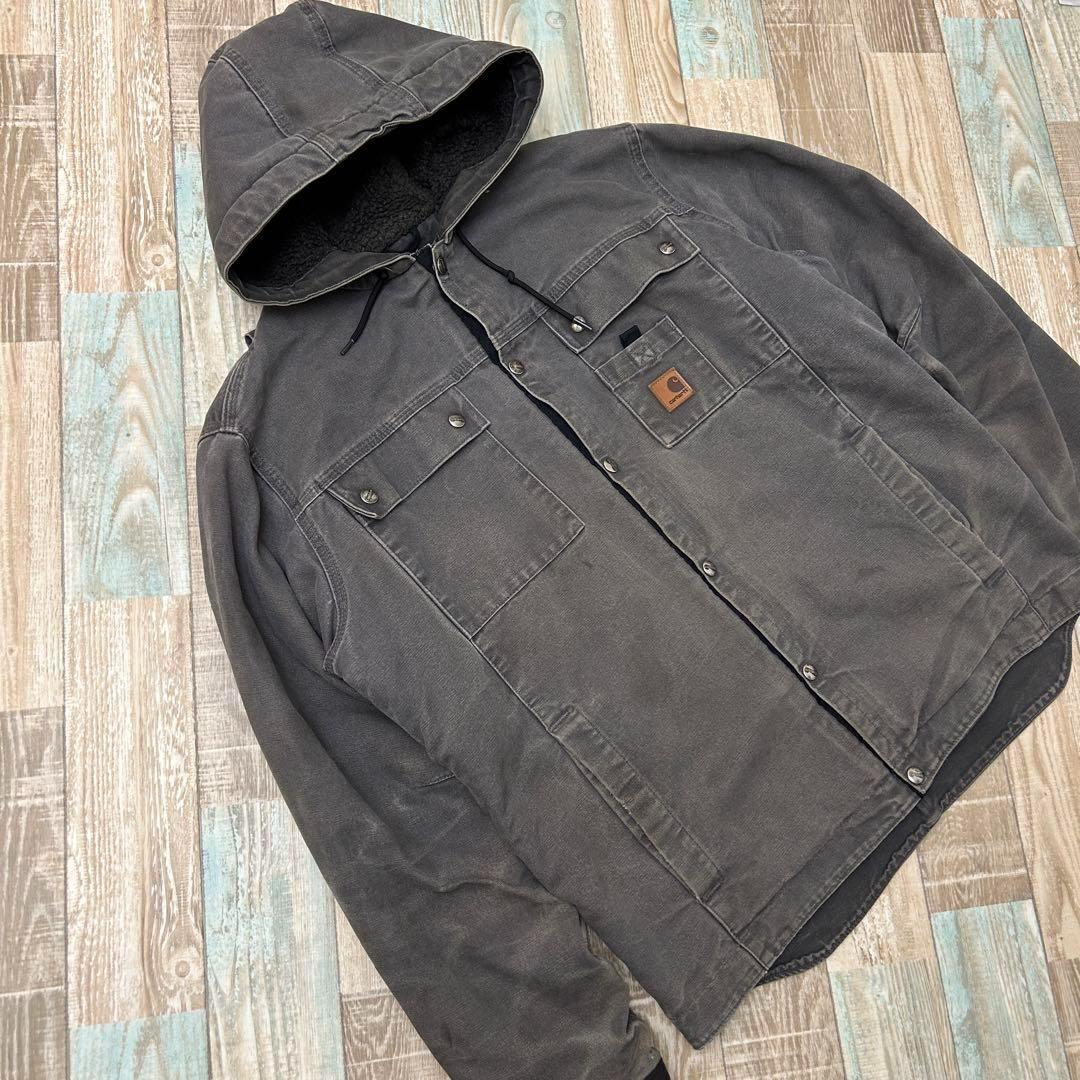 carhartt カーハート J284 GVLサンドストーンフードジャケット M