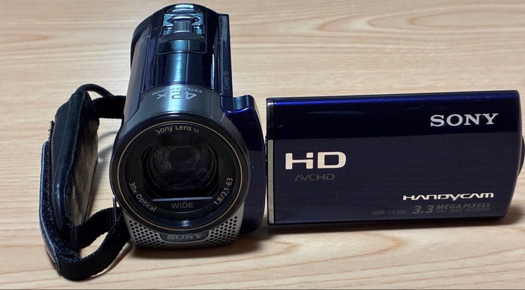SONY ソニー ビデオカメラハンディカム HDR-CX180 メタリックブルー