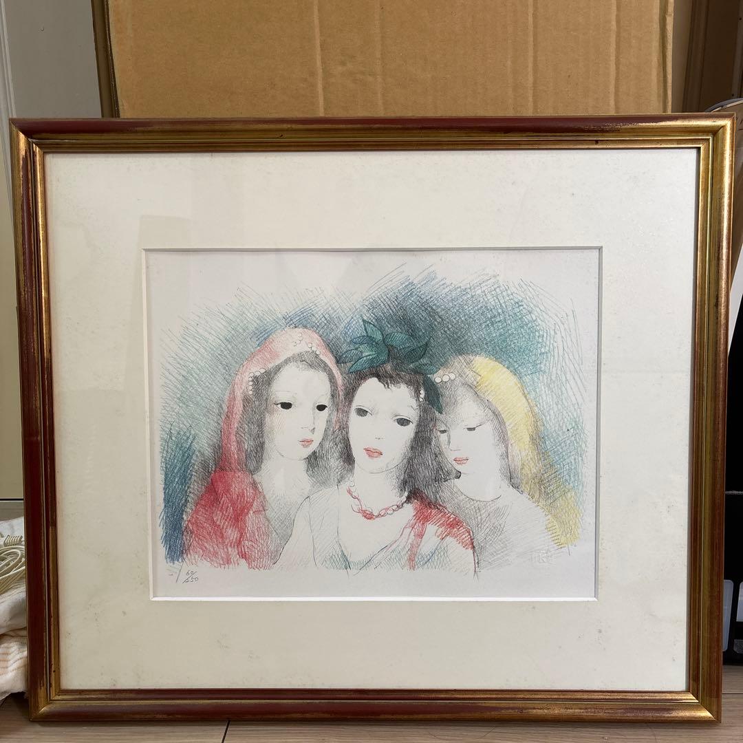 リトグラフ マリー・ローランサン 女性の肖像