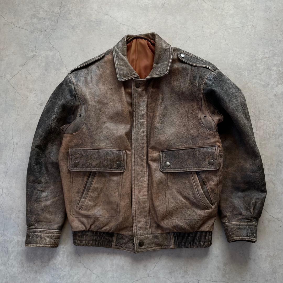 A-2 レザージャケット フライトジャケット 牛革