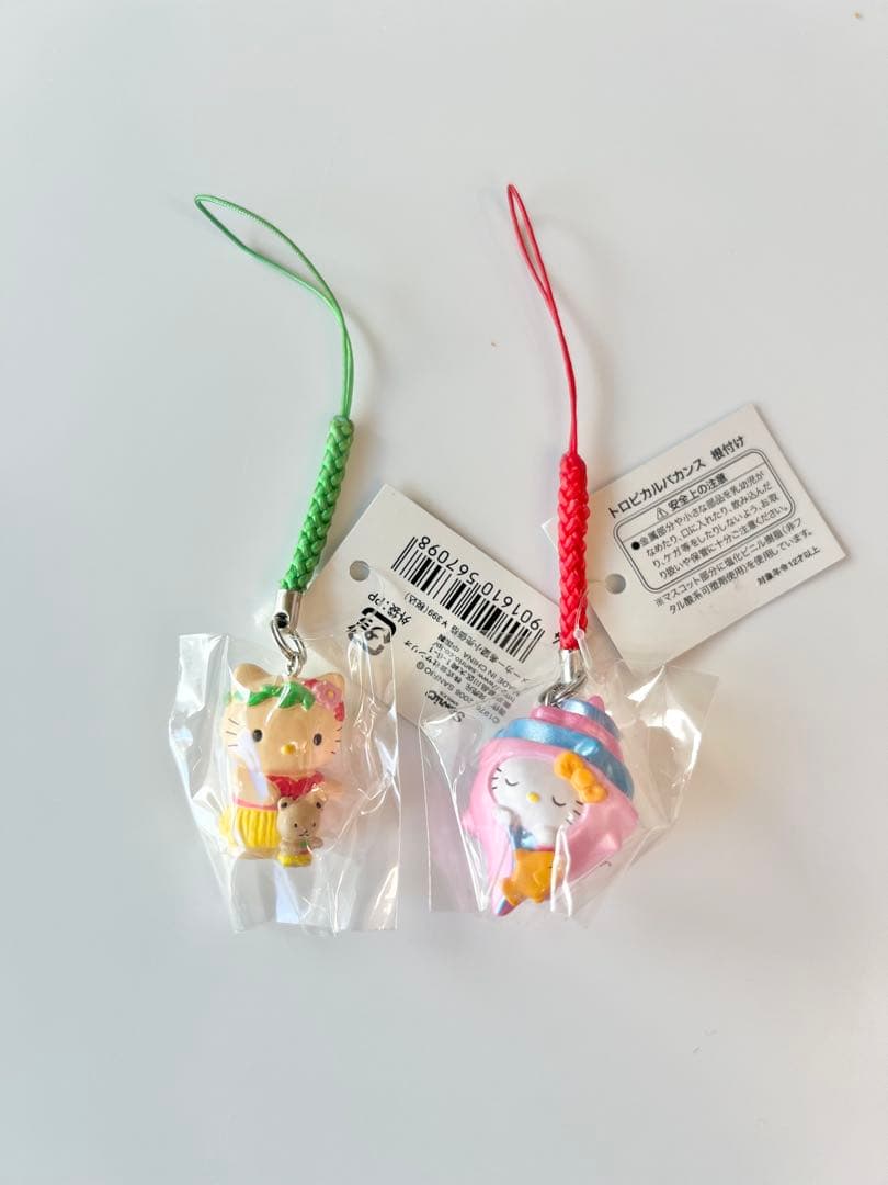 レア　ハローキティ 根付 ストラップ トロピカルバカンス 2種