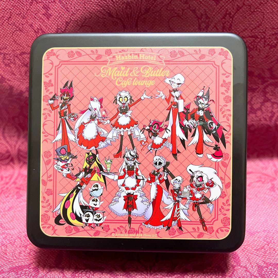 ハズビンホテル スクエア缶ケース ケース単品 アニカフェHAZBIN HOTEL