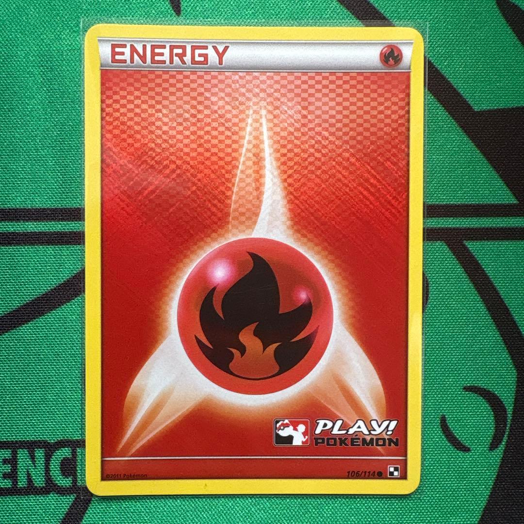 英語版　基本炎エネルギー PLAY!POKEMONプロモ