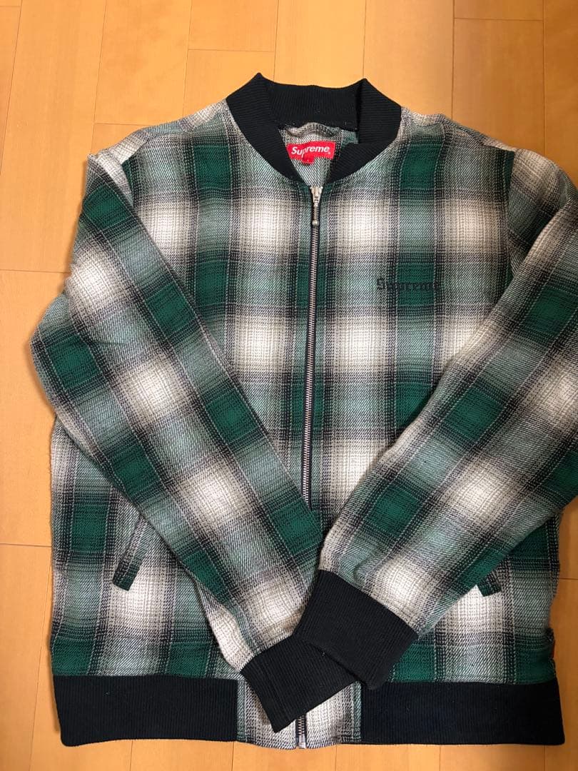 残*☀様 Supreme Shadow Plaid Bomber Jacket