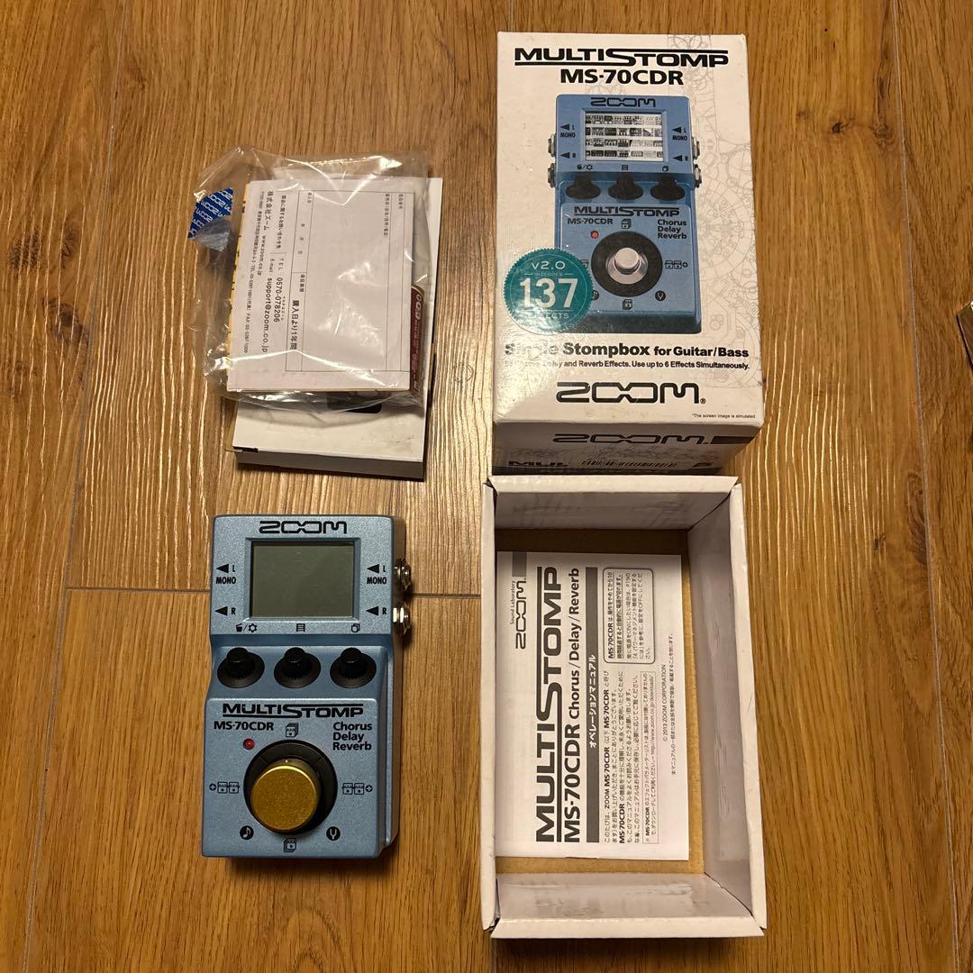 【動作品】ZOOM MULTISTOMP MS-70CDR ギターエフェクター ZOOM MultiStompシリーズ ギター用マルチエフェクターMS-70CDR+ MULTI