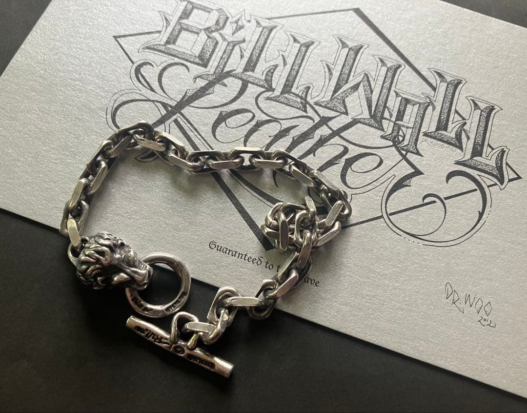 BILLWILL Leather ライオンヘッドブレスレット