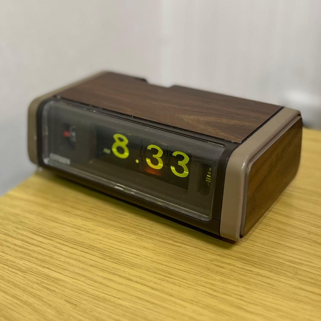 【メンテ済・動作正常】CITIZENパタパタ時計 リーフタイム・パコール