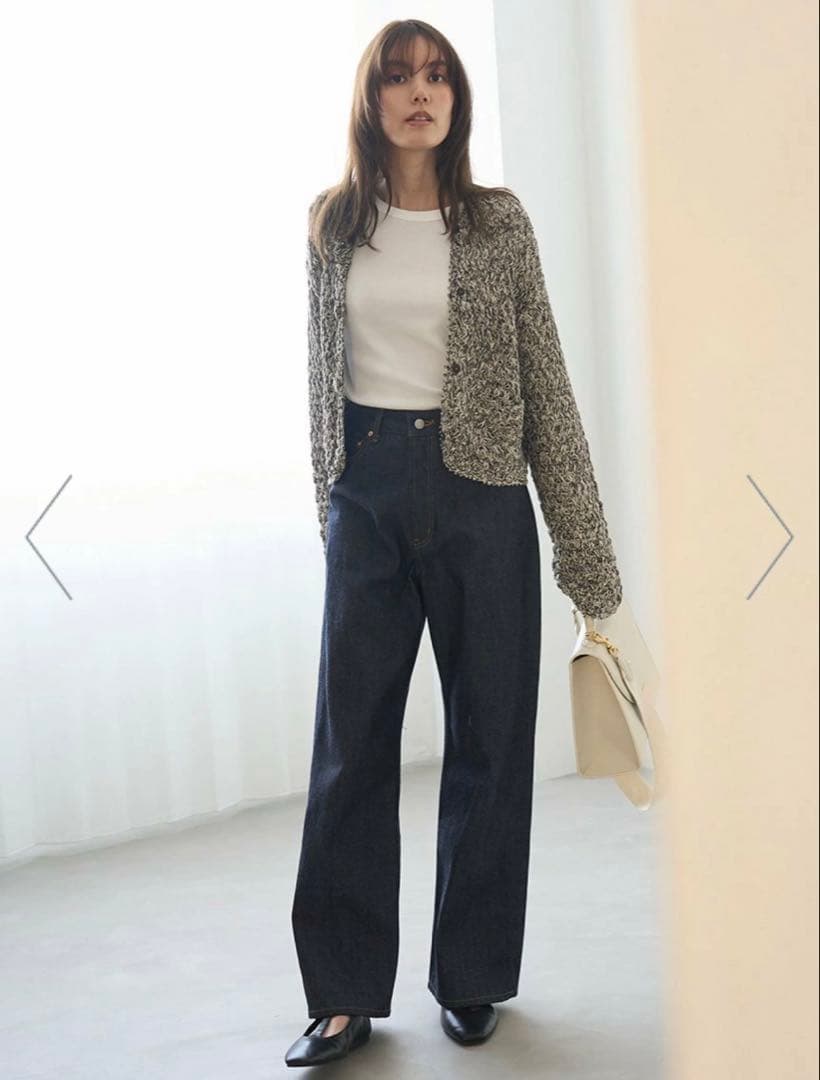 《新品》MilaOwenセルビッチ ワイドストレート デニムパンツ サイズ0