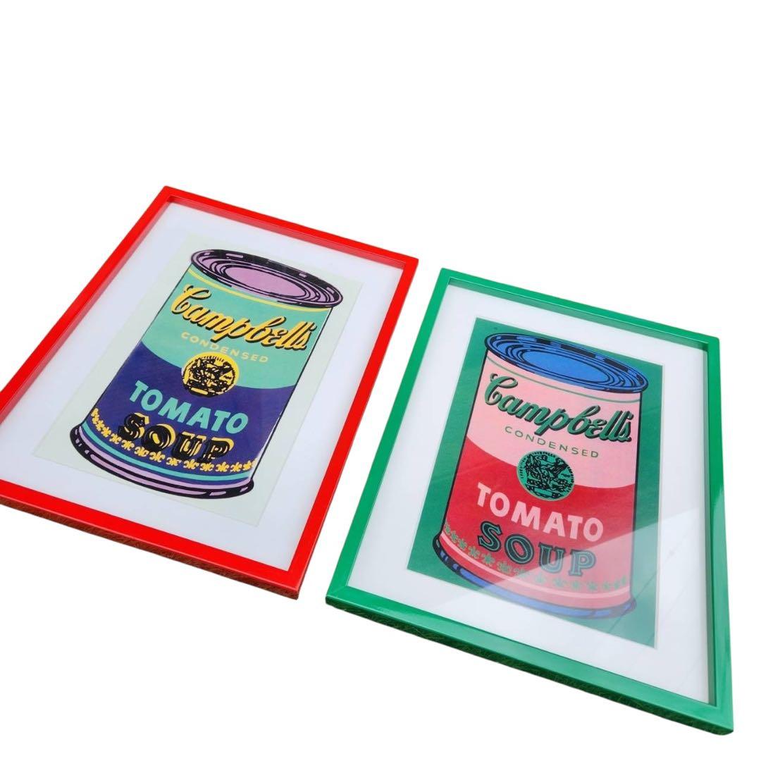 アンディ ウォーホル「キャンベル スープ(ベジタブル)1968」アート2点セット アンディ ウォーホル「キャンベル スープ(ベジタブル)1968」アート2点