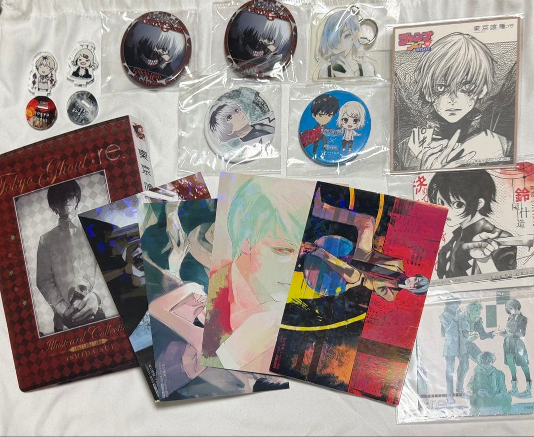 東京喰種 缶バッジ ファイル アクキー アトコ アクフィ カードフォルダー 色紙