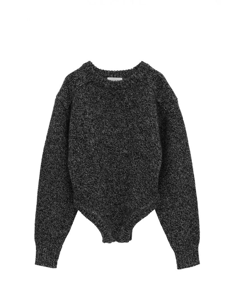 トップス CLANE LOW GAUGE BODYSUIT KNIT TOPS