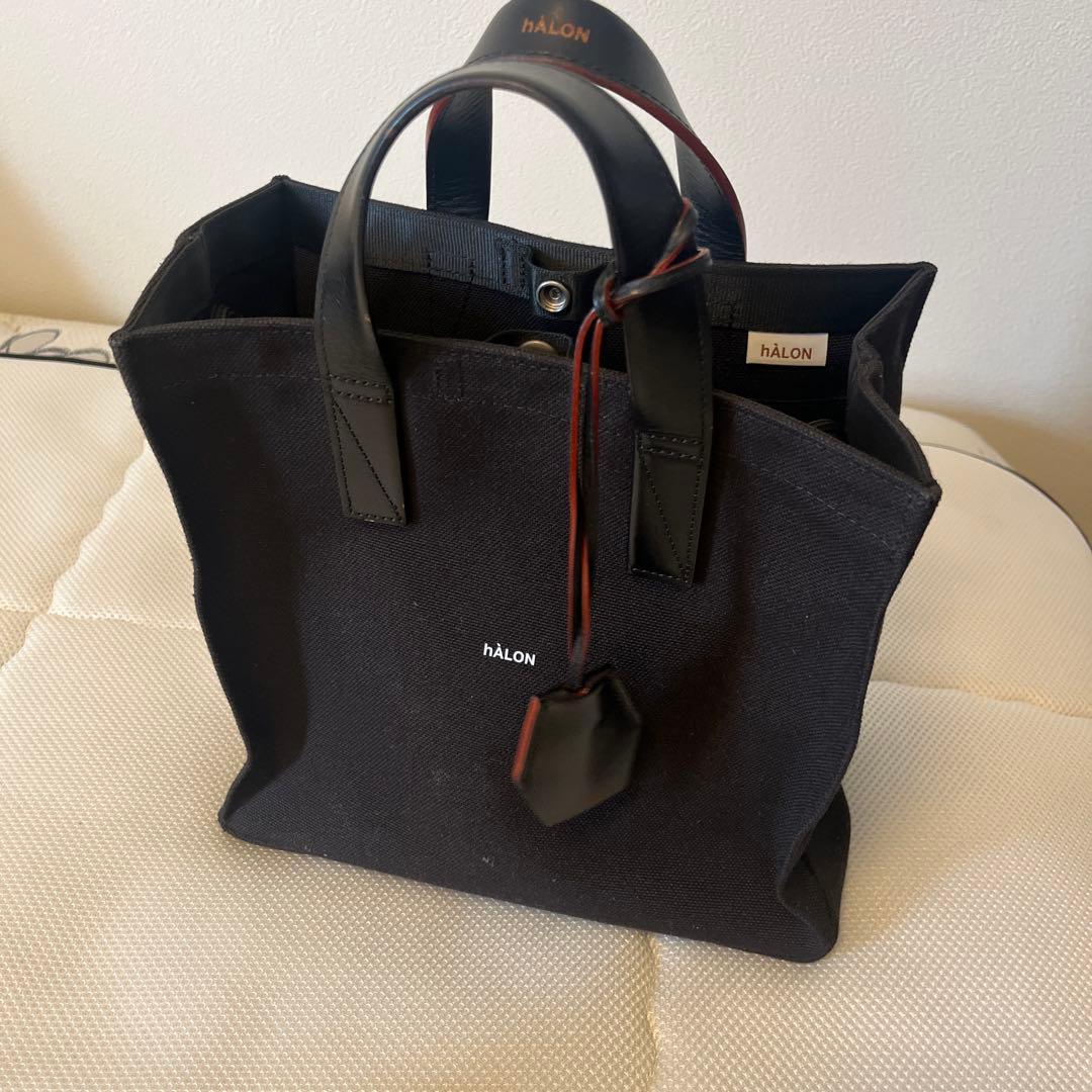 HALON ブラック トートバッグ