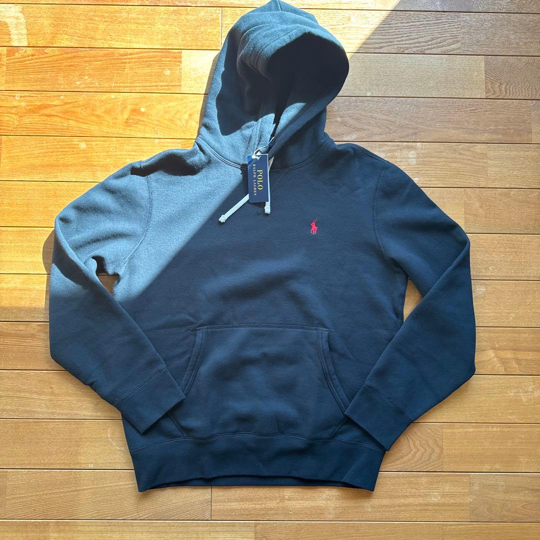 【新品未使用】ポロラルフローレン　ブラック　パーカー　Mサイズ
