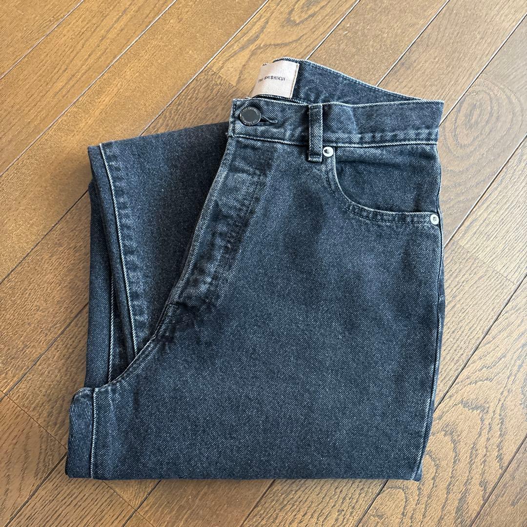 美品 THE SHISHIKUI EASY JEANS ブラック 34 - メルカリ