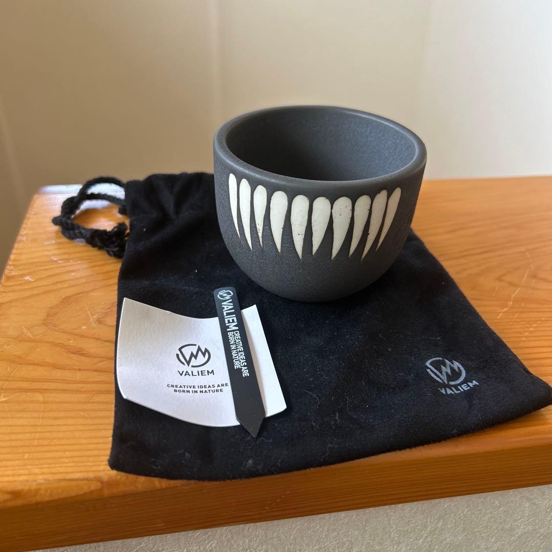 た*く様 VALIEM グレー 陶器製植木鉢 青坊主　xsサイズ