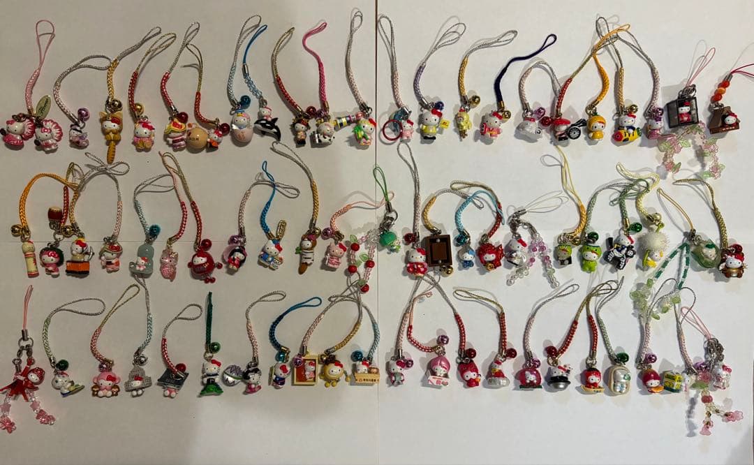 ご当地 キティ 根付け ストラップ 久光 Lifecella 67点 まとめ売り