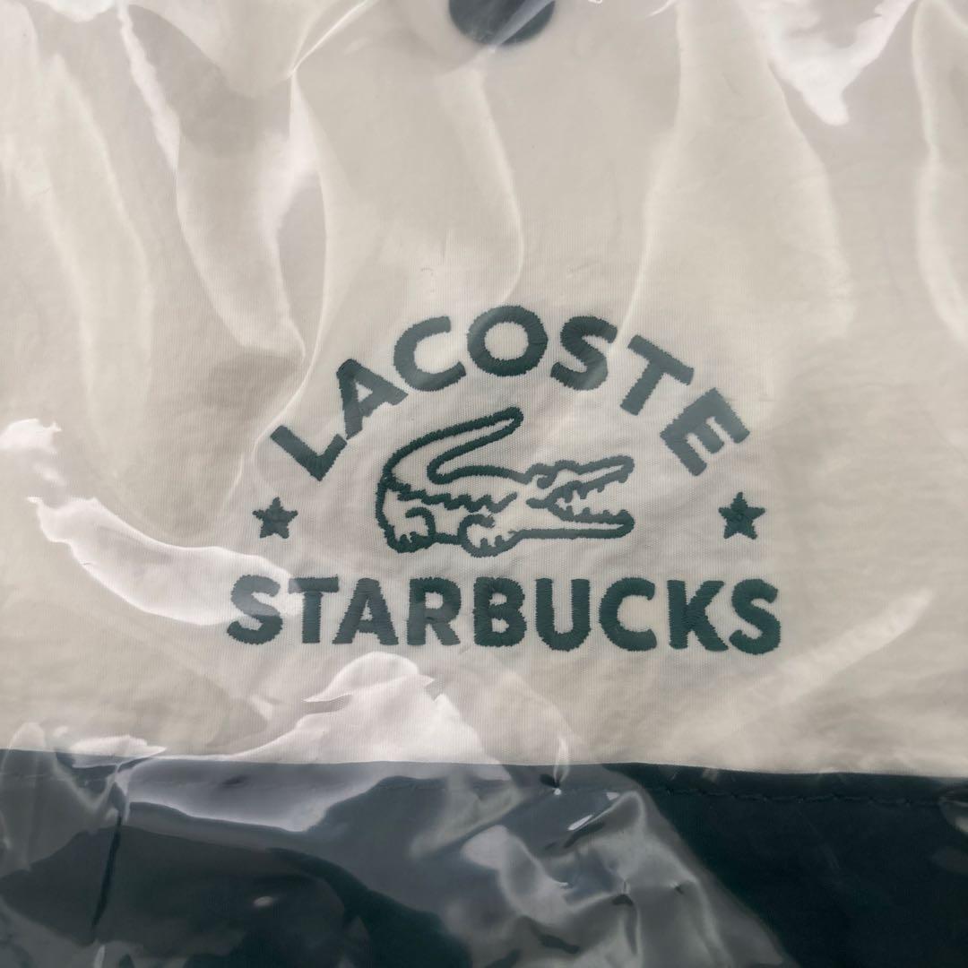 韓国 スターバックス LACOSTE ラコステ バッグ グリーン - メルカリ