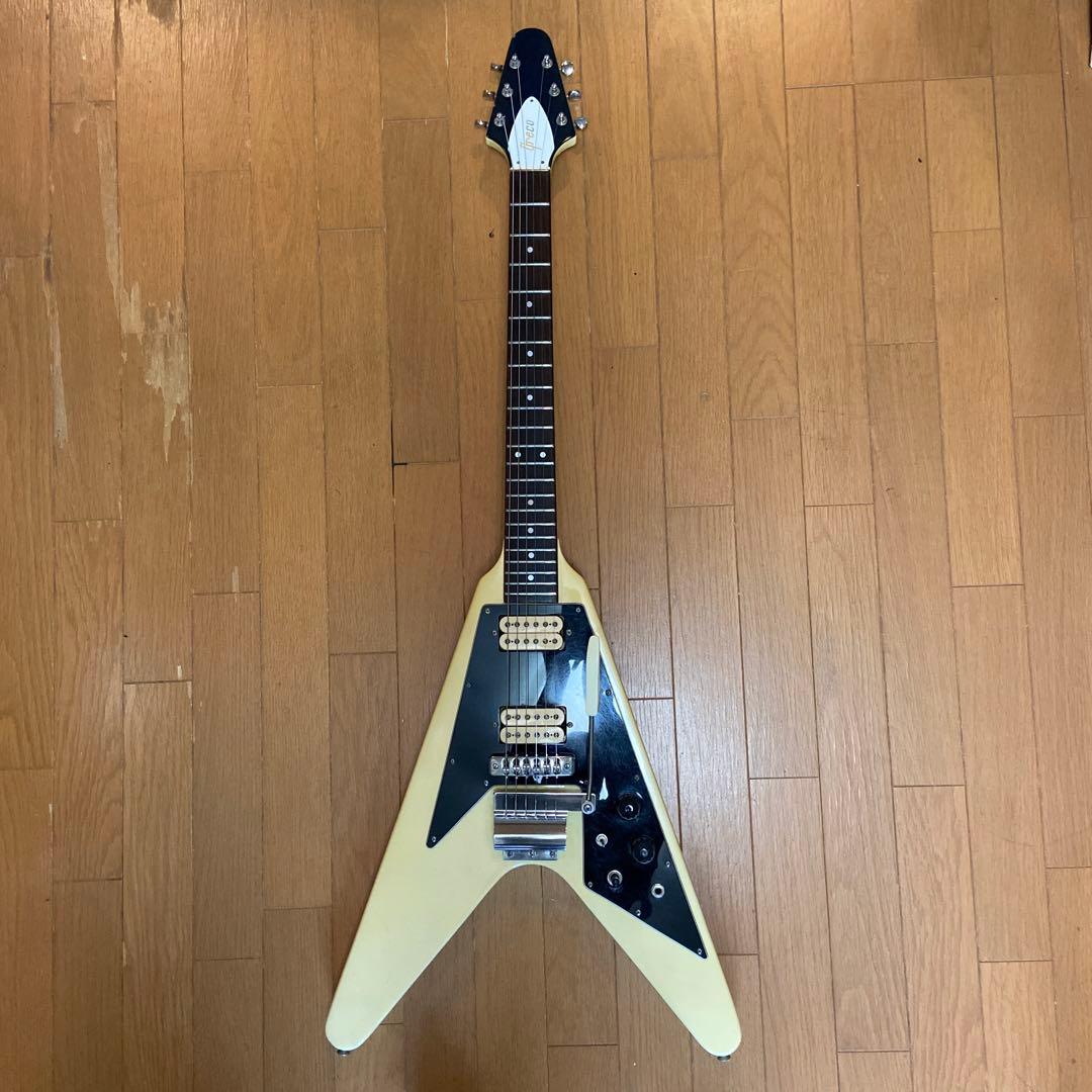 【USED】Greco フライングV バイブラーロ（板バネ）搭載 USED】Greco フライングV バイブラーロ（板バネ）搭載 - メルカリ