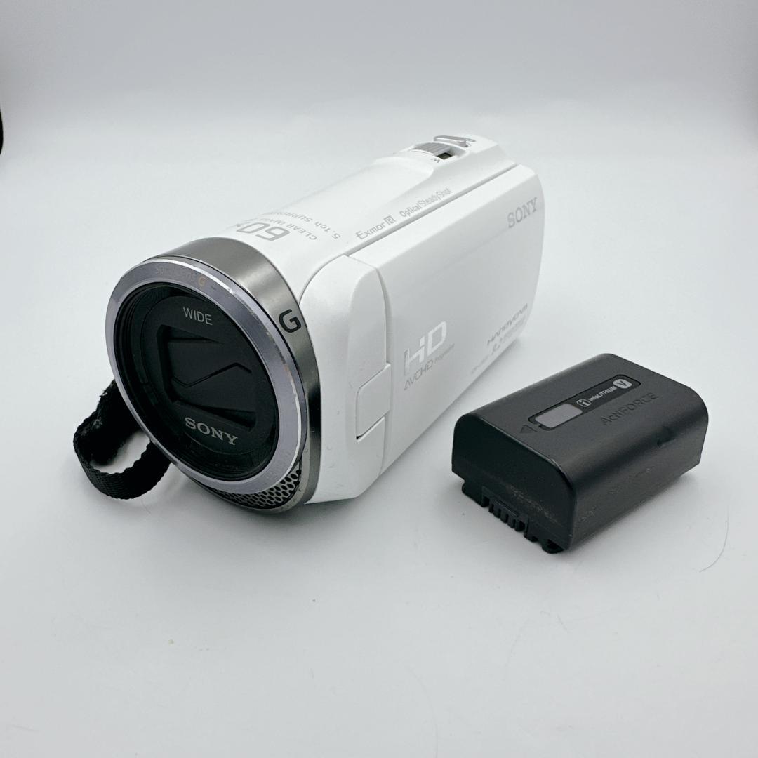 【概ね美品】ソニー SONY Handycam ホワイト HDR-CX420