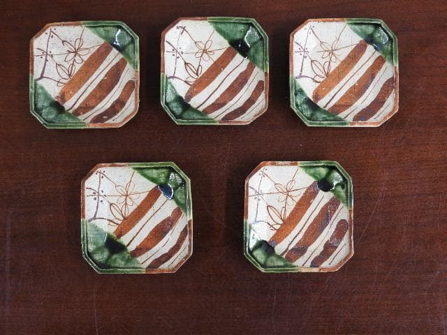 織部（八隅額皿）隅切小皿　5客　M839 楽天市場】【アウトレット】白磁高台隅切 正角皿 27.8cm / 盛皿 角皿