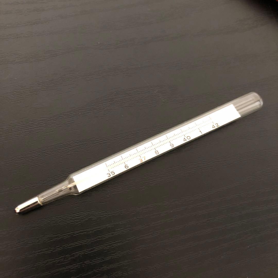 昭和レトロ 水銀体温計 柏木体温計のケース＋タケダ マツダ体温計