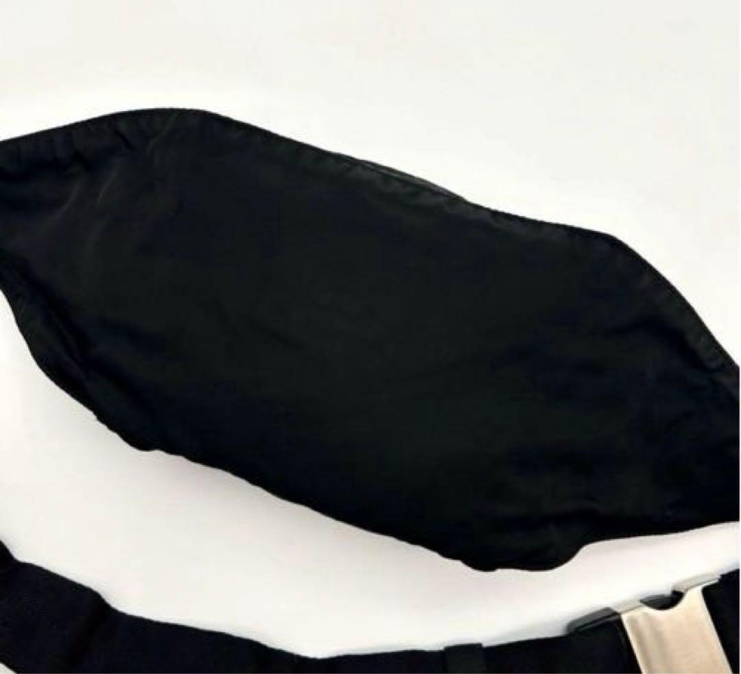 極美品】プラダ ボディバッグ テスートナイロン 三角ロゴ 黒 V210