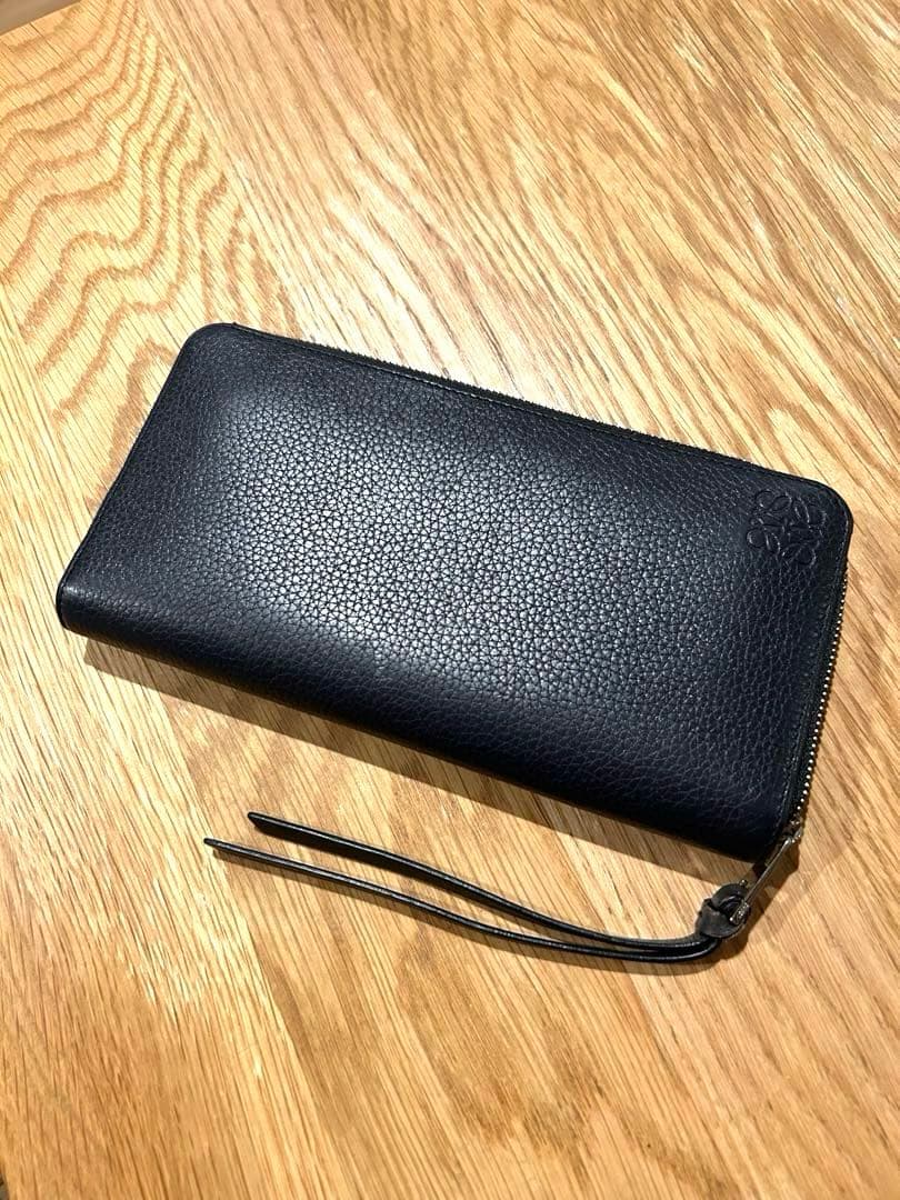 ロエベ　メンズ　長財布　ジッパー　ウォレット　黒　本革　ブラック　レディース ロエベ 長 財布 レディース 人気 長財布 ハイブランド ハイ ブランド