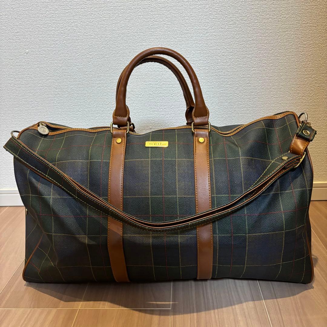 人気】チェック柄 Dolcel. ボストンバッグ - メルカリ