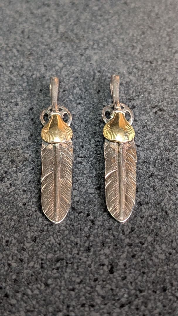 ■ goro’s ゴローズK18ハート付きホイールフェザー Sサイズ2枚セット ゴローズ goro's[新品]SVハートホイールフェザー(S) – DELTAone