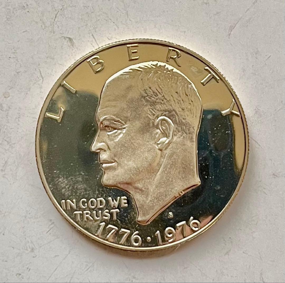 C507　1976年 1ドル銀貨-Sプルーフ アイゼンハワー アメリカ