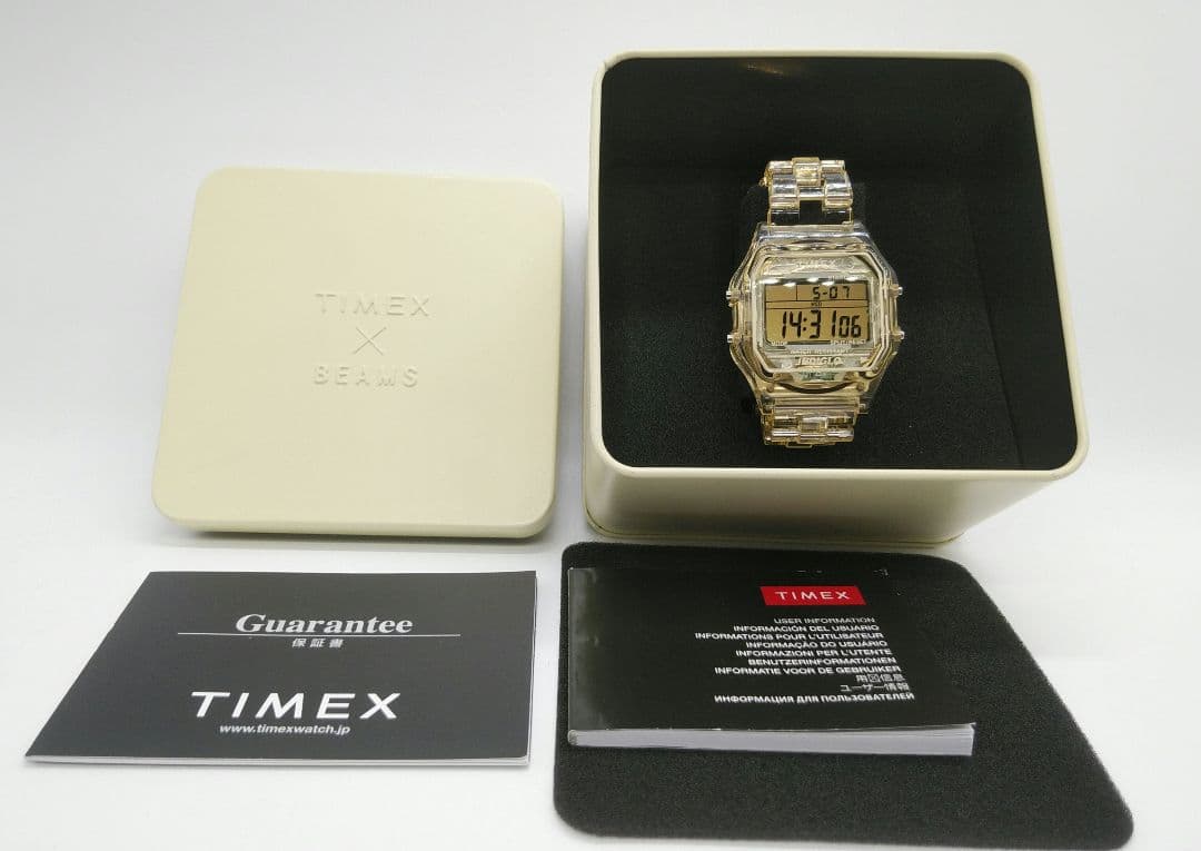 TIMEX BEAMS boy　classic digital NEEDLES Timex BEAMS BOY Classic Digital Black | Hypebeast