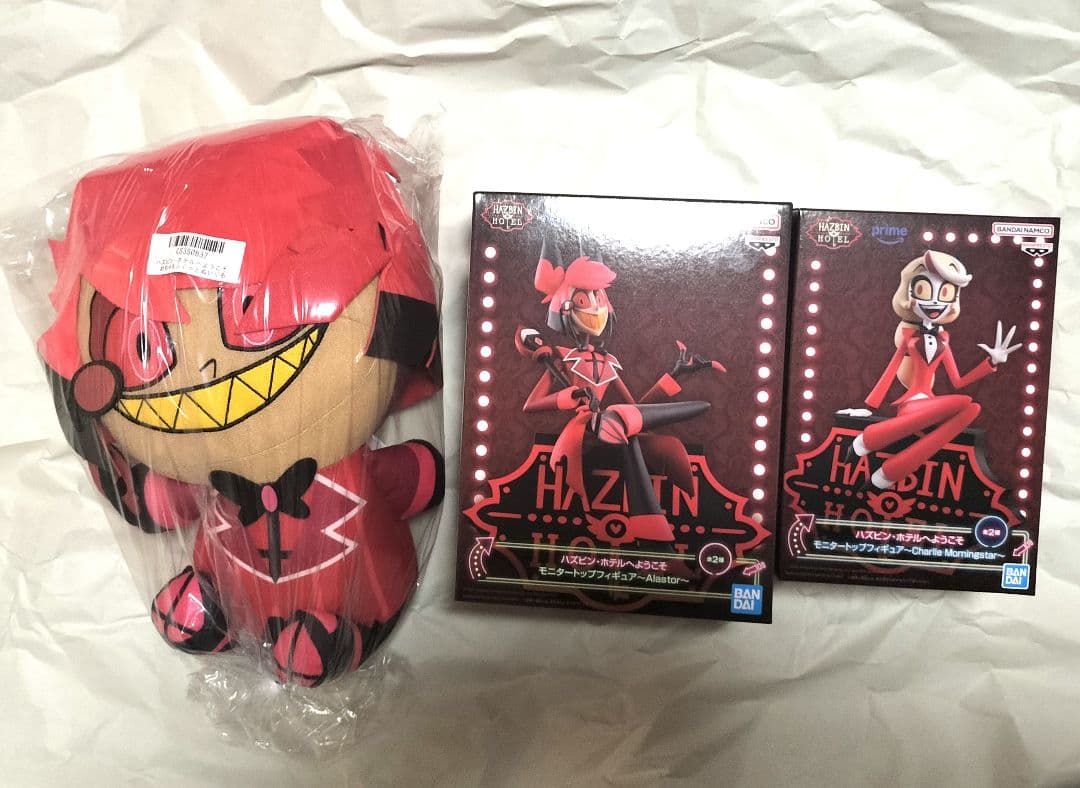 ハズビンホテル アラスター チャーリー モニタートップフィギュア ぬいぐるみ