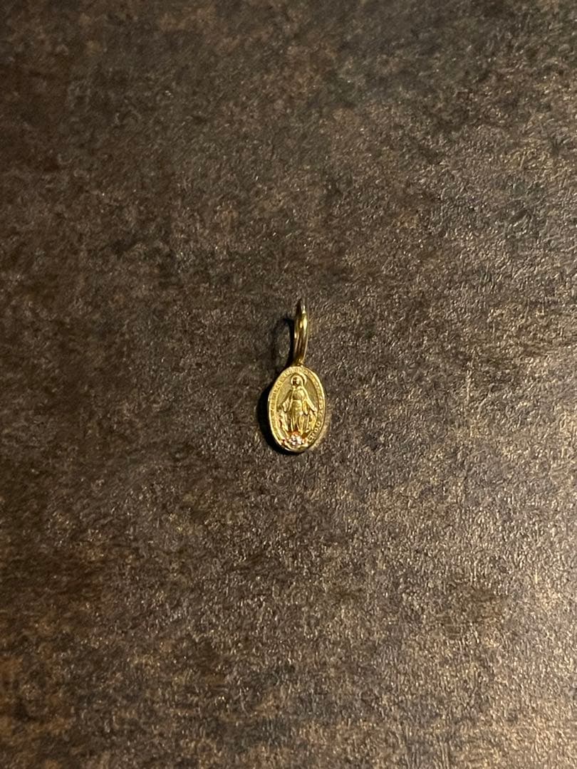 【2/8まで】 SJX マリア メダイチャーム K18 ダイヤモンド 18金 ペンダントトップ コイン K18 チャーム ネックレストップ ヘッド