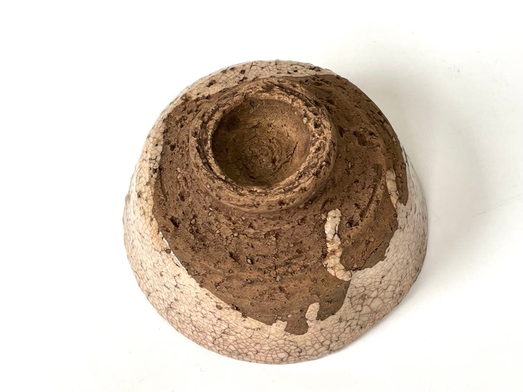 骨董 アンティーク 古萩 萩焼茶碗 久田宗也書付 銘閑庭 書付箱 共