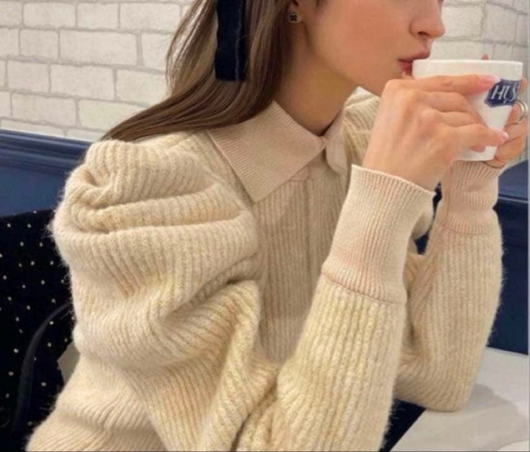 bibiy.ビビィ 襟付きニット