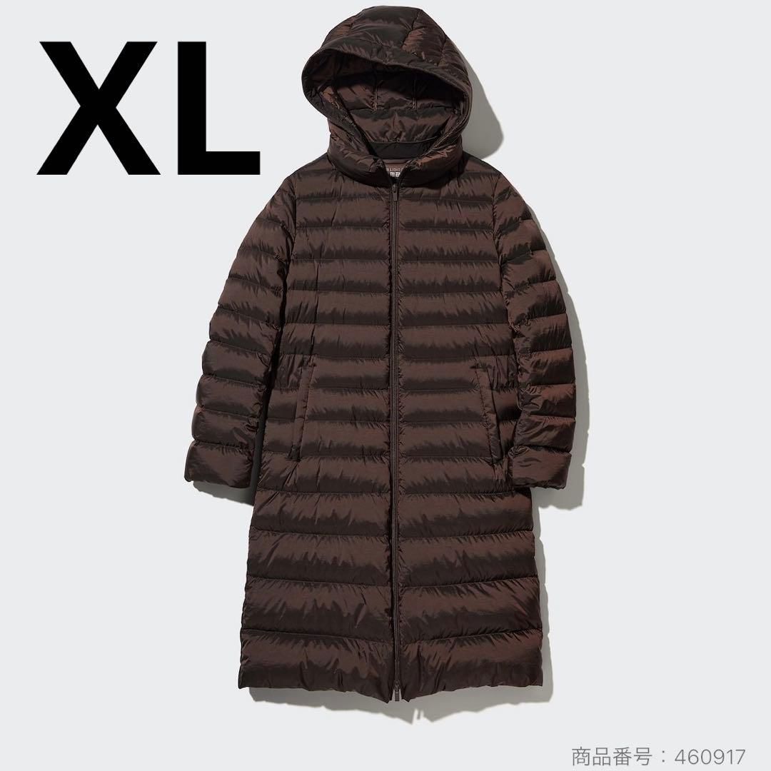 UNIQLO ウルトラライトダウンロングコート ダークブラウン XL - メルカリ