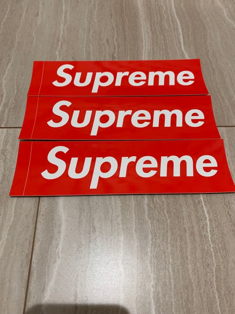 Supreme Box Logo ステッカー 3枚セット ノベルティ - メルカリ